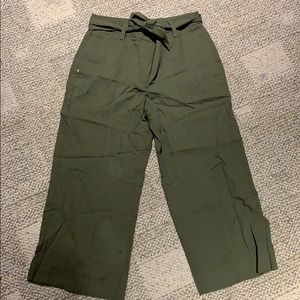 Ann Taylor Army Green Petite Work Pants